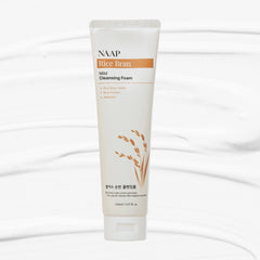 NAAP Rice Bran Mild Cleansing Foam, 150ml / 5.07 oz