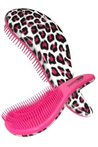 CALA TANGLE FREE HAIR BRUSH PINK Leopard