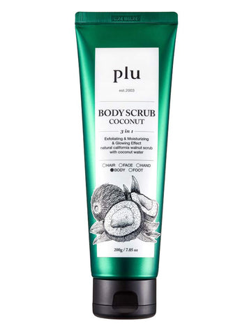 plu Body Scrub Coconut 3-in-1 Exfoliating & Moisturizing & Glowing Effect