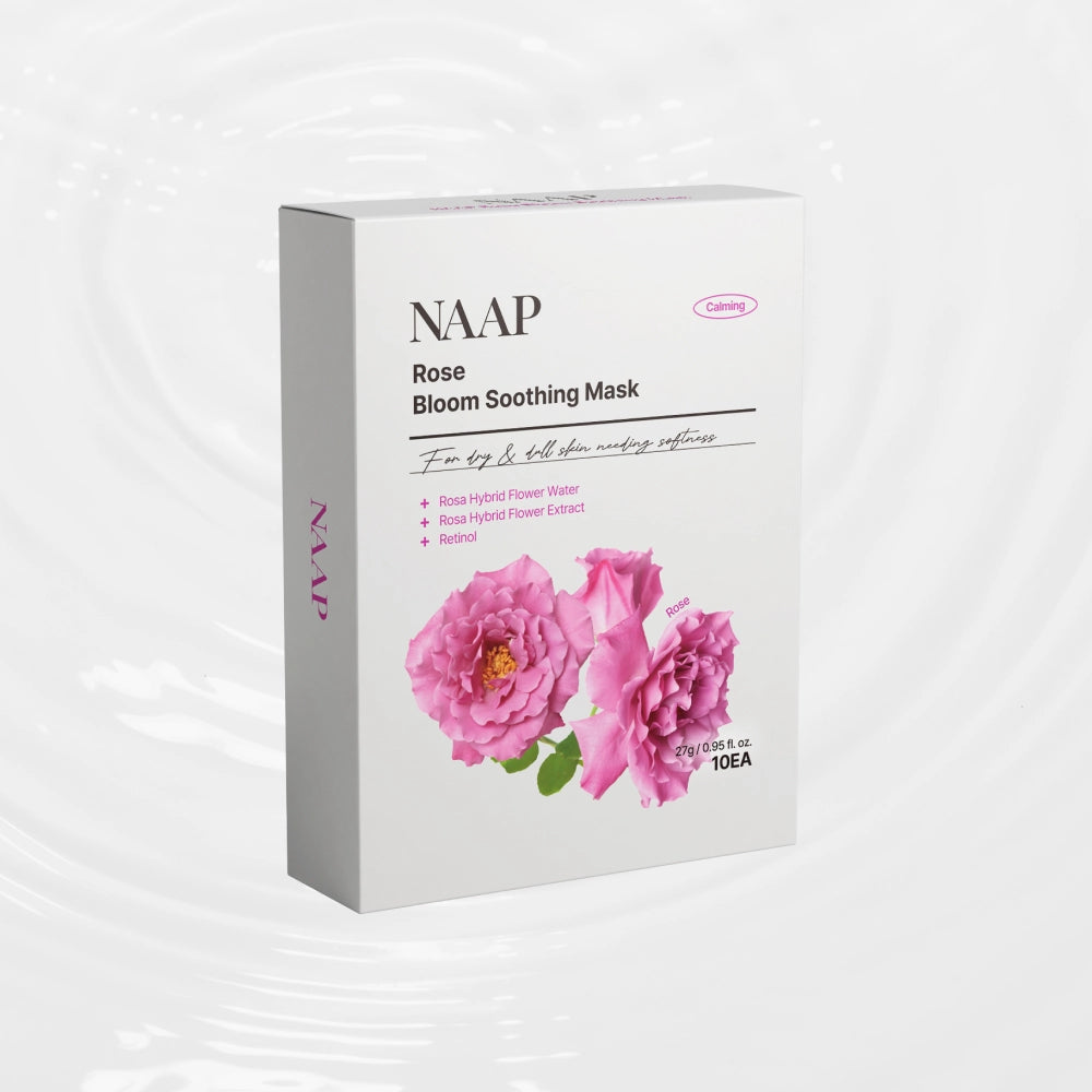 NAAP Rose Bloom Soothing Mask Pack - 10 Sheets