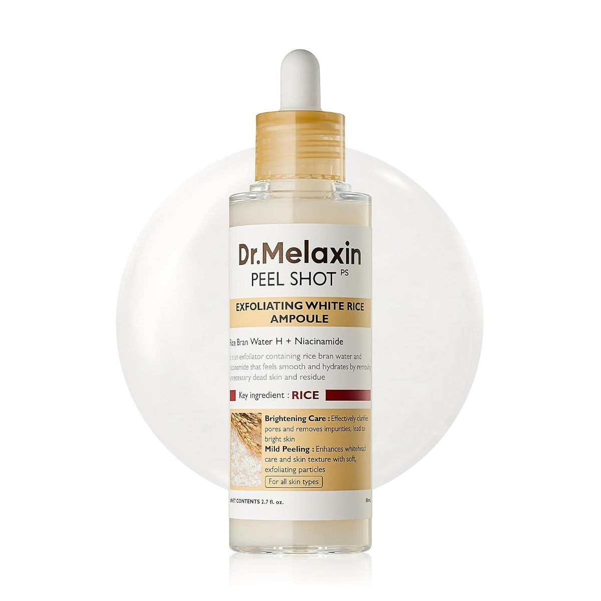 Dr. Melaxin Peel Shot Exfoliating White Rice Ampoule