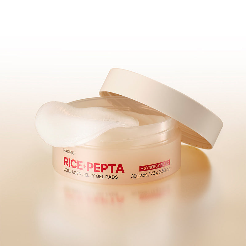NACIFIC RICE+PEPTA Collagen Jelly Gel Pads, 30 pads