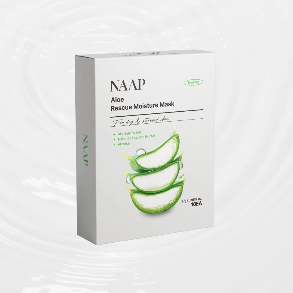 NAAP Aloe Rescue Moisture MaskPack - 10 Sheets