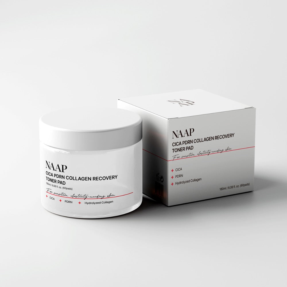 NAAP Cica PDRN CollagenRecovery Toner Pad, 60 pads