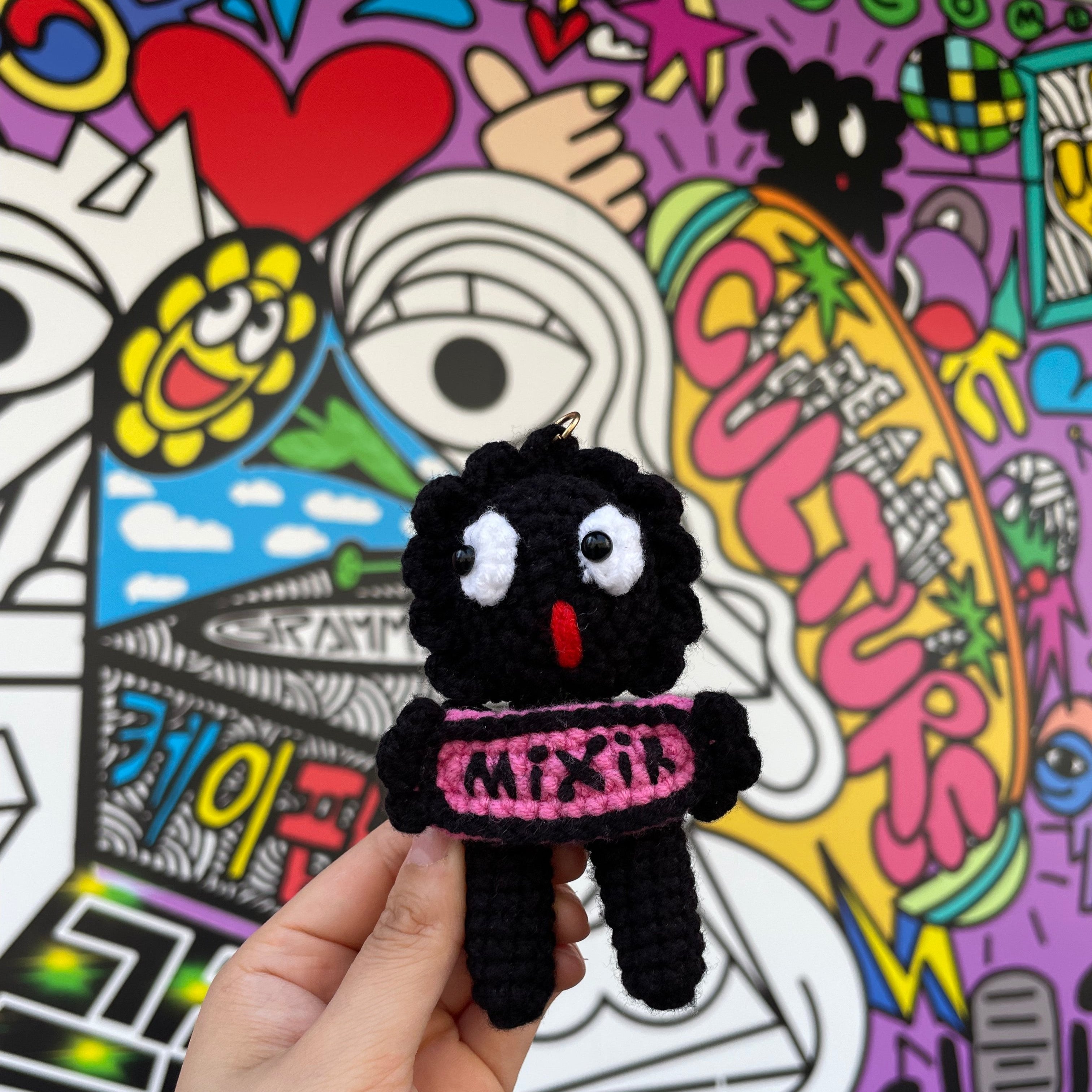 MiXiK Limited Edition ZiBEZI Mini Tote Bag "Munji on Skateboard"
