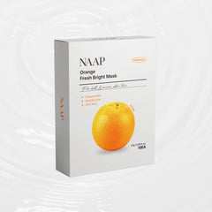 NAAP Orange Fresh Bright Mask Pack - 10 Sheets