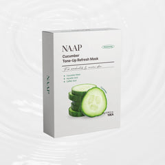 NAAP Cucumber Tone-Up Refresh Mask Pack - 10 Sheets