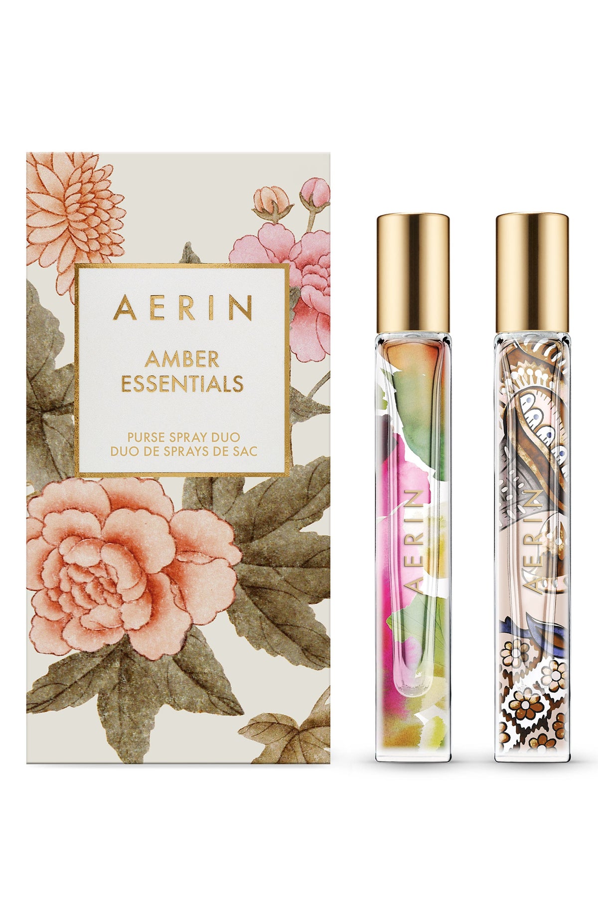 AERIN Amber Essentials Gift Set Purse Travel Spray Duo