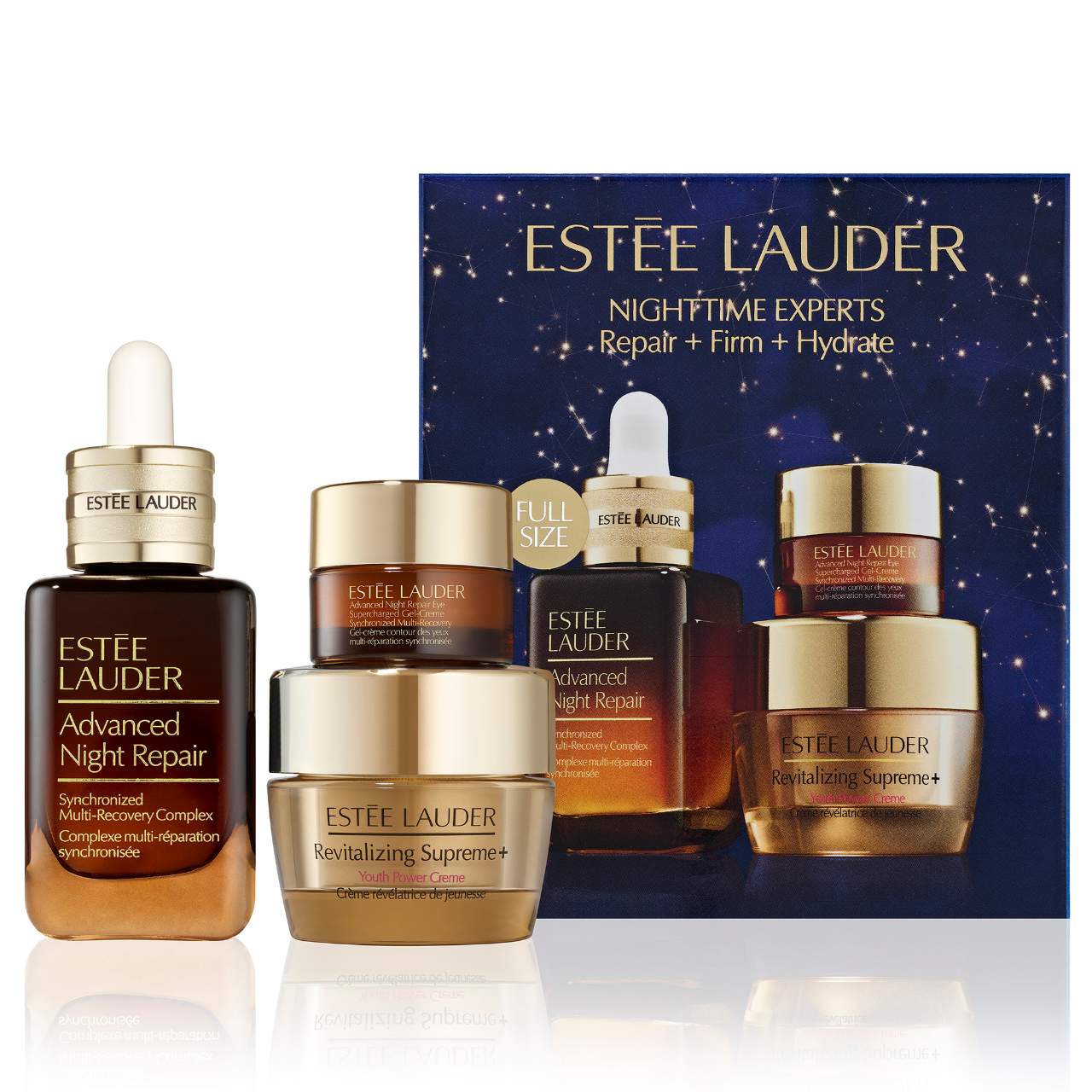Estee Lauder Nighttime Experts Skincare SetRepair + Firm + Hydrate (Value $136.00)