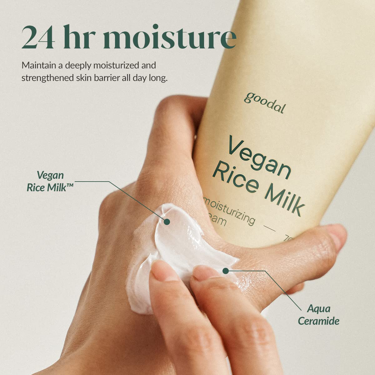 goodal Vegan Rice Milk Moisturizing Cream 70 ml / 2.36 fl. oz