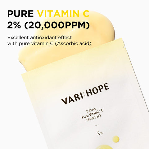 VARI:HOPE 8 Days Pure Vitamin C Mask Pack