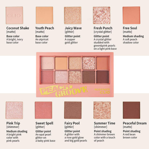 CLIO Pro Eye Palette 07 Peach Groove
