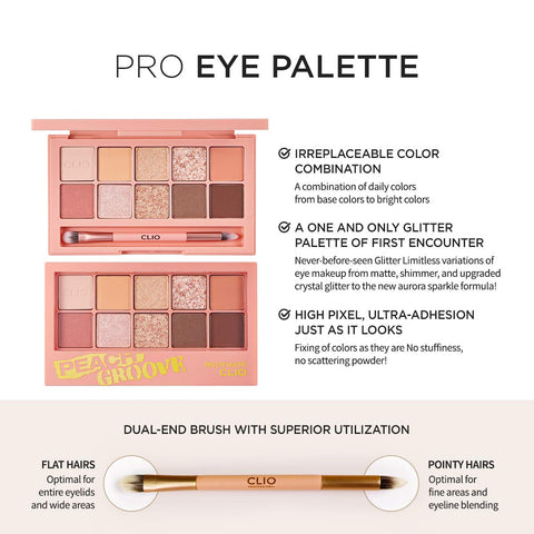 CLIO Pro Eye Palette 07 Peach Groove