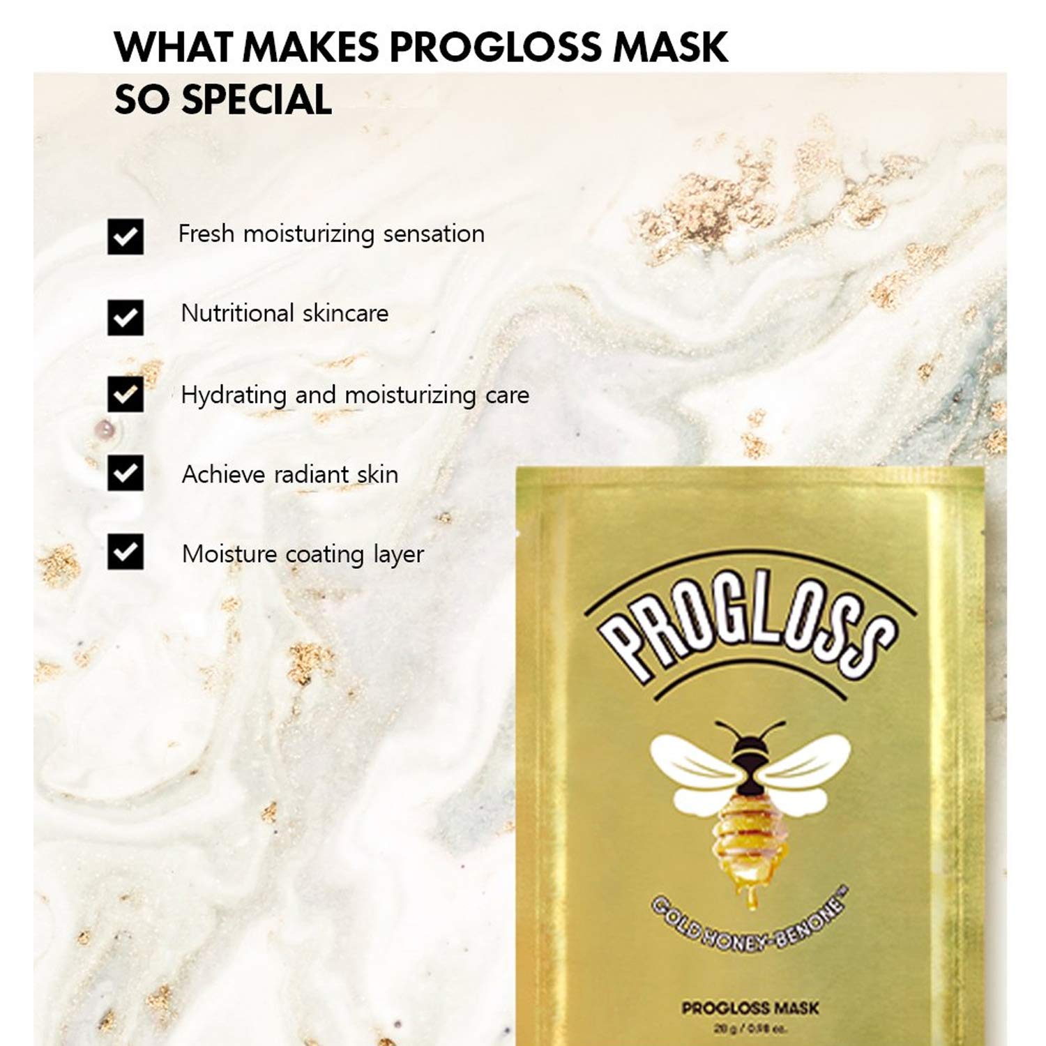 VT Progloss Mask Gold Honey-Benone