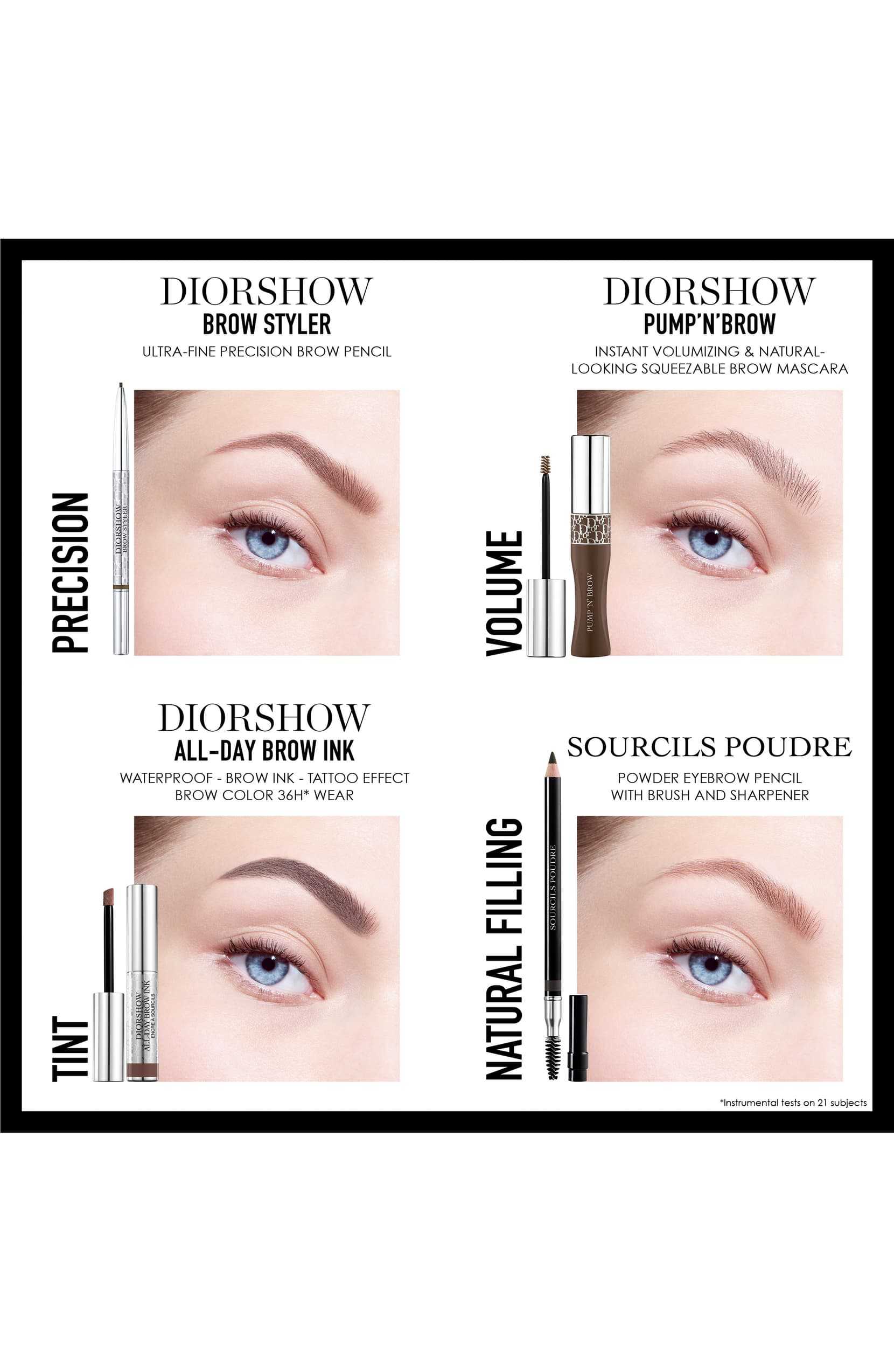 Han Studerende uheldigvis Dior Diorshow Pump 'N' Brow Instant Volumizing Squeezable Brow Mascara –  eCosmeticWorld