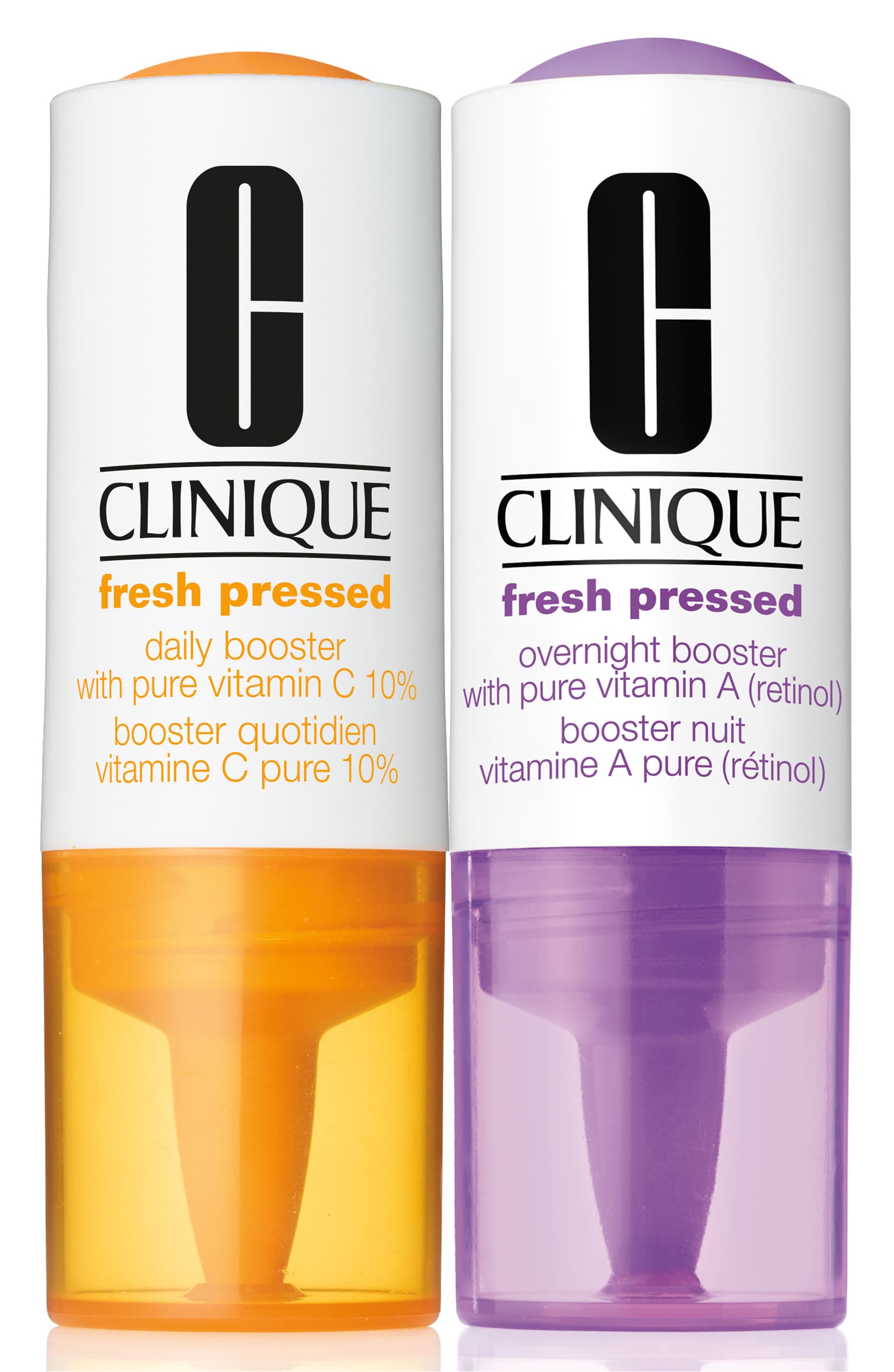 Clinique Fresh Pressed Clinical Daily + Overnight Boosters with Pure Vitamins C 10% + A (Retinol)