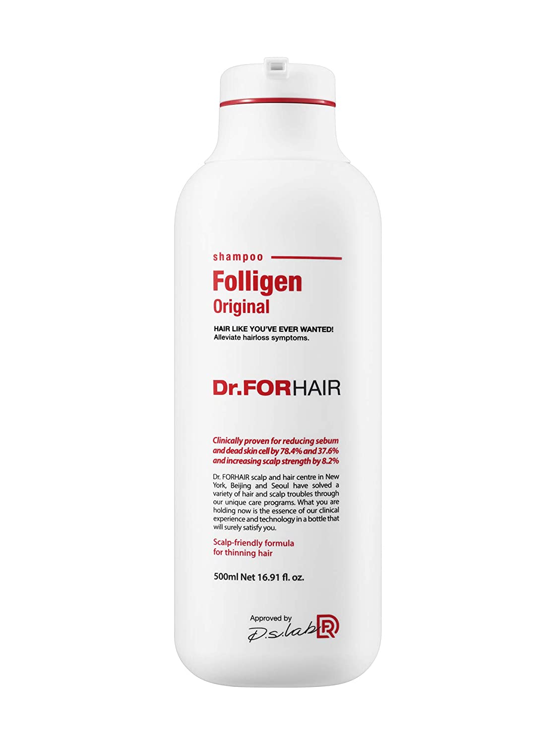 Dr.FORHAIR Folligen Shampoo Original 500ml / 16.91 fl. oz (New Version) - eCosmeticWorld