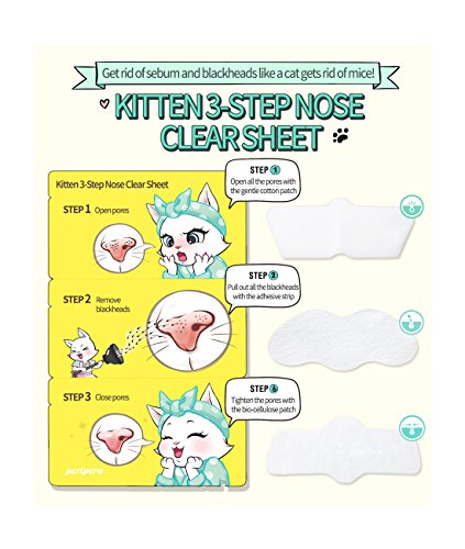Peripera Kitten 3-Step Nose Clear Sheet