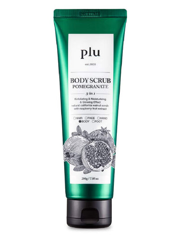 plu Body Scrub Pomegranate 3-in-1 Exfoliating & Moisturizing & Glowing Effect