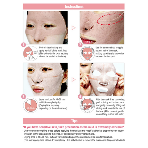 so natural Facial Design Pink Mud Mask