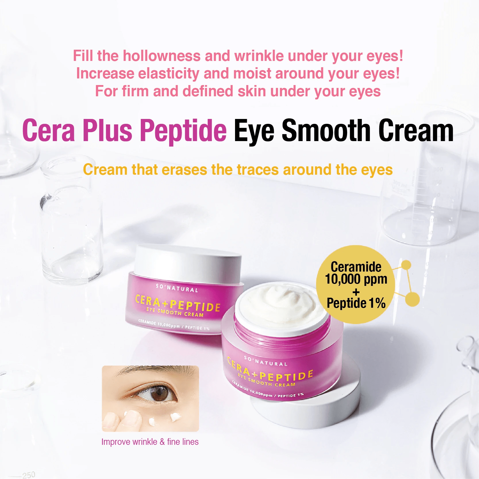 so natural Cera Plus Peptide Eye Smooth Cream - eCosmeticWorld