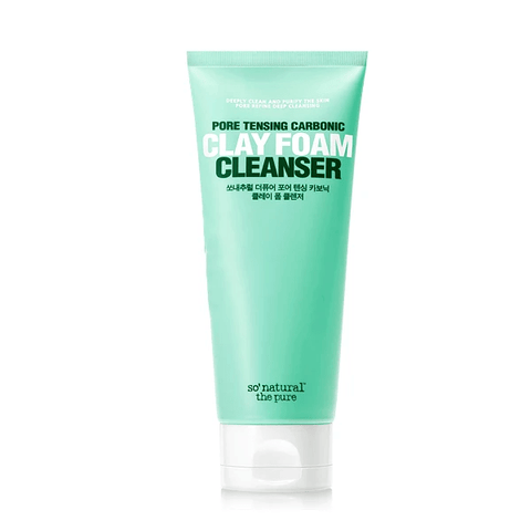 so natural Pore Tensing Carbonic Clay Foam Cleanser - eCosmeticWorld