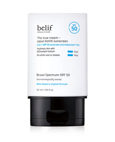 belief The True Cream Aqua Bomb Sunscreen SPF 50