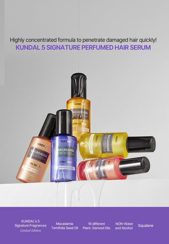 KUNDAL 5 Signature Scents Perfumed Hair Serum Set